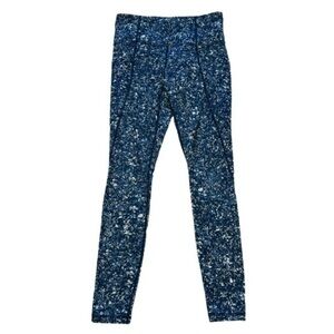 ATHLETA WOMENS HIGH WAIST BLUE GREY CAMO LEGGINGS, SIZE XS